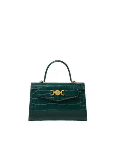 Versace Medusa '95 Croc-Effect Top-Handle | Thumbnail 1 Versace Medusa '95 Croc-Effect Top-Handle | Thumbnail 1
