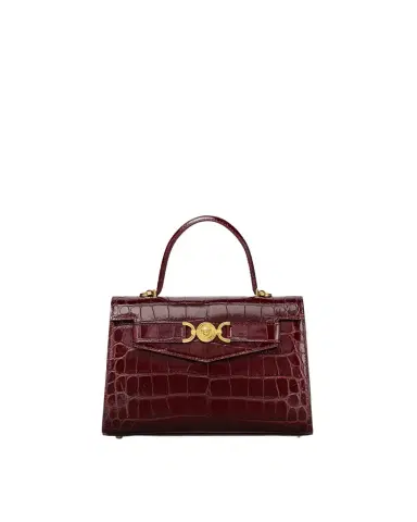 Versace Medusa '95 Croc-Effect Top-Handle | Thumbnail 1 Versace Medusa '95 Croc-Effect Top-Handle | Thumbnail 1