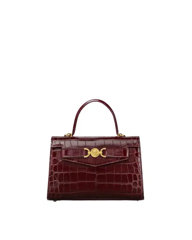 Versace Medusa '95 Croc-Effect Top-Handle