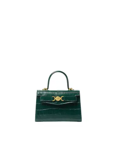 Versace Medusa '95 Small Croc-Effect Top-Handle | Thumbnail 1 Versace Medusa '95 Small Croc-Effect Top-Handle | Thumbnail 1