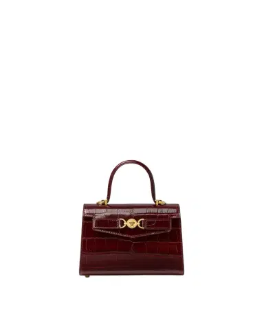 Versace Medusa '95 Small Croc-Effect Top-Handle | Thumbnail 1 Versace Medusa '95 Small Croc-Effect Top-Handle | Thumbnail 1