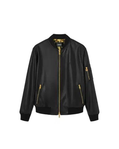 Versace Leather Bomber | Thumbnail 1 Versace Leather Bomber | Thumbnail 1