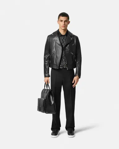 Versace Jacquard Cotton Piqué Polo | Thumbnail 2