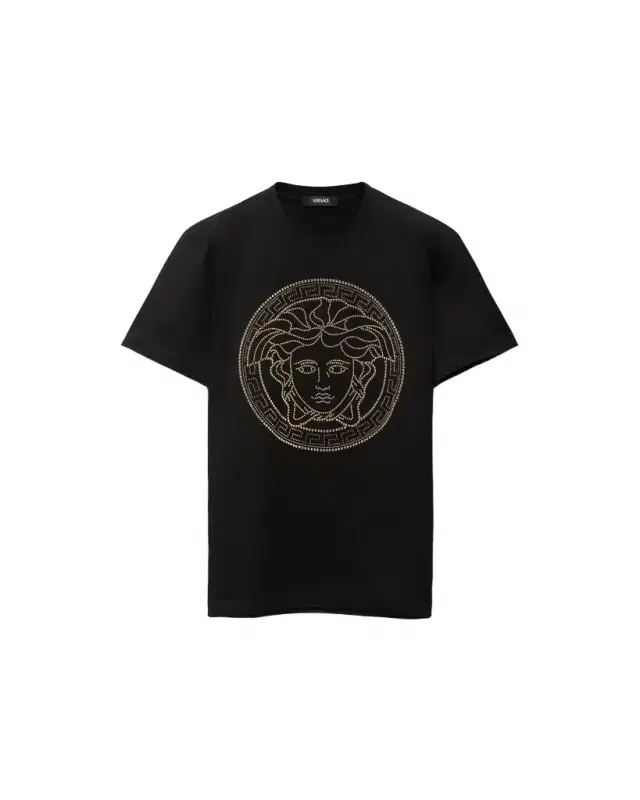 Versace Embellished Cotton-Jersey T-Shirt