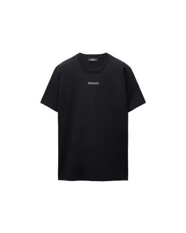 Versace Embroidered Cotton-Jersey Slim T-Shirt | Thumbnail 1