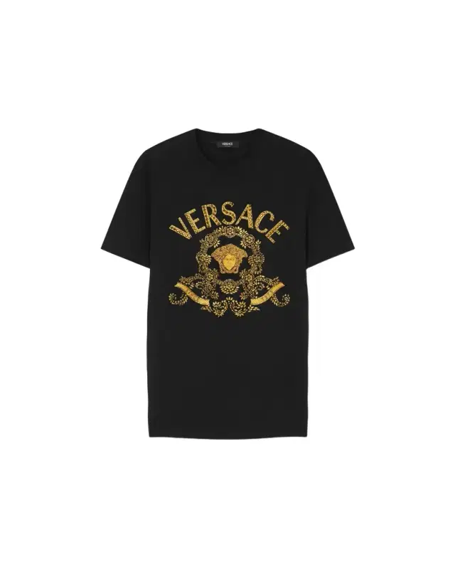 Versace Embroidered Cotton-Jersey Slim T-Shirt