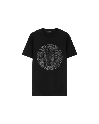 Versace Embellished Cotton-Jersey Slim T-Shirt | Thumbnail 1