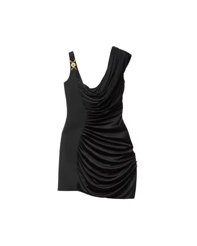 Envers-Satin Crêpe Draped Mini Dress Envers-Satin Crêpe Draped Mini Dress