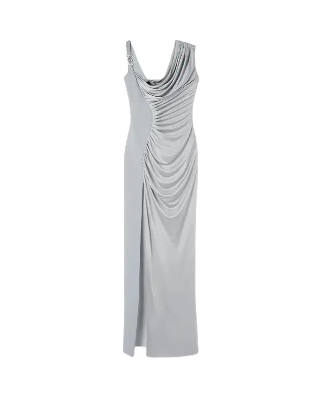 Versace Viscose Liquid Jersey Draped Gown