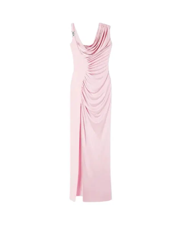Versace Viscose Liquid Jersey Draped Gown