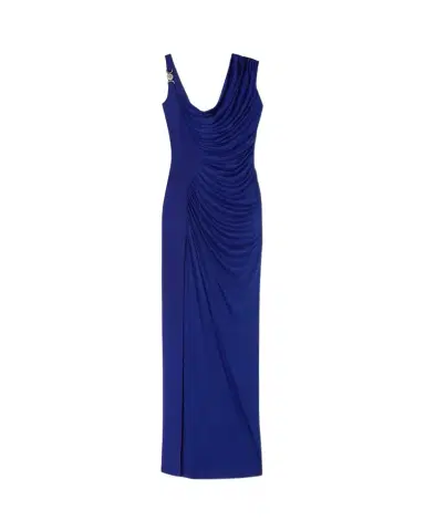 Versace Viscose Liquid Jersey Draped Gown | Thumbnail 1