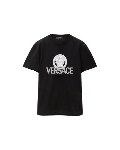 Versace Printed Cotton-Jersey T-Shirt | Thumbnail 1