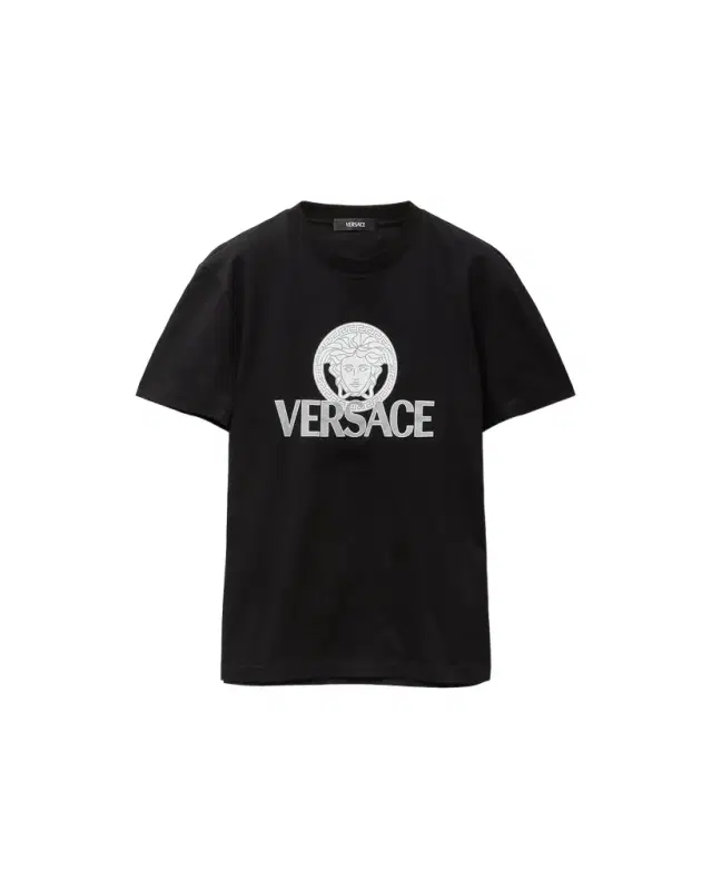 Versace Printed Cotton-Jersey T-Shirt