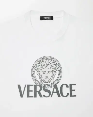 Versace Printed Cotton-Jersey T-Shirt | Thumbnail 2