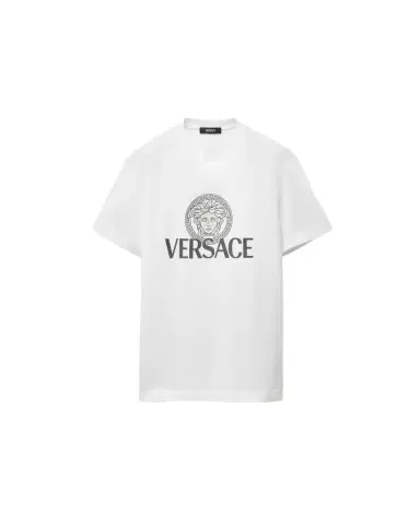 Versace Printed Cotton-Jersey T-Shirt | Thumbnail 1