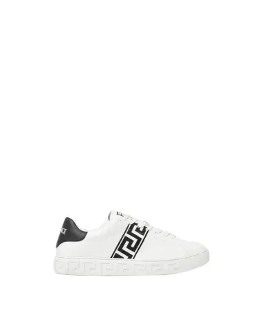 Versace Greca Embroidered Nylon Sneakers | Thumbnail 1