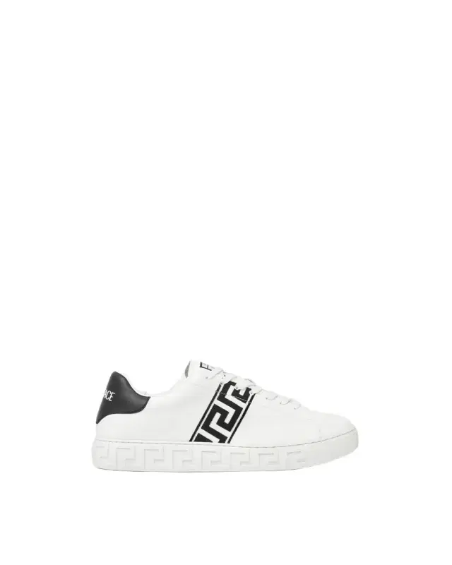 Versace Greca Embroidered Nylon Sneakers