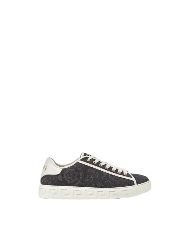 Versace Greca Jacquard Canvas Sneakers
