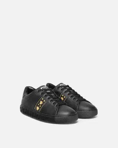 Versace Greca Embellished Nylon Sneakers | Thumbnail 2