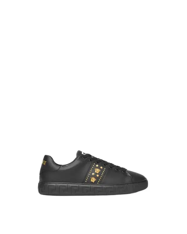 Versace Greca Embellished Nylon Sneakers