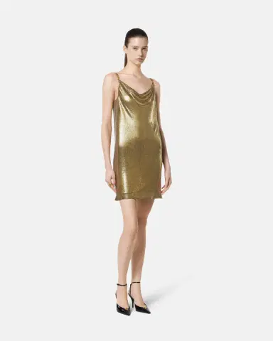 Versace Metal Mesh Slip Mini Dress | Thumbnail 2 Versace Metal Mesh Slip Mini Dress | Thumbnail 2