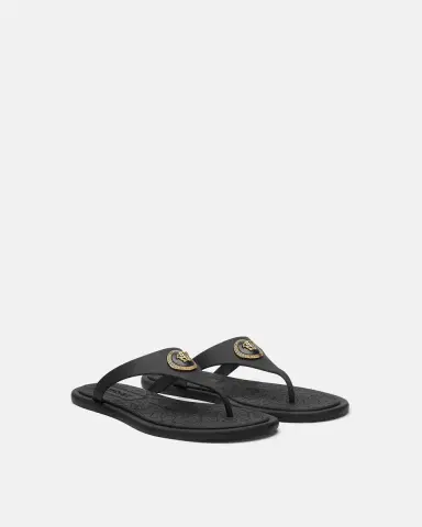 Versace Alia Rubber Flat Sandals | Thumbnail 2