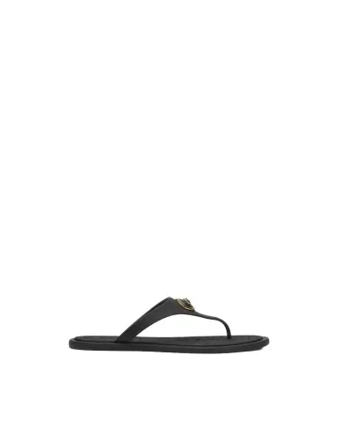 Versace Alia Rubber Flat Sandals | Thumbnail 1