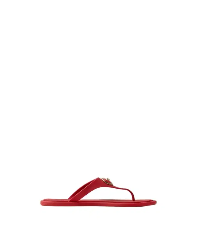 Versace Alia Rubber Flat Sandals
