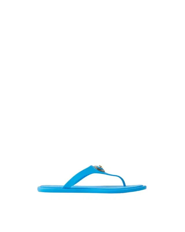 Versace Alia Rubber Flat Sandals