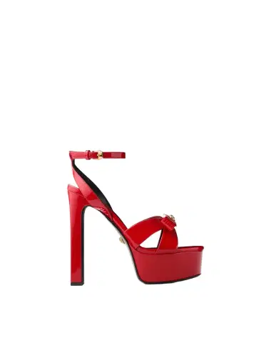 Versace Gianni Ribbon Patent Sandals 140 mm | Thumbnail 1 Versace Gianni Ribbon Patent Sandals 140 mm | Thumbnail 1