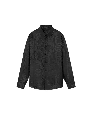 Versace Jacquard Silk-Blend Regular Shirt | Thumbnail 1 Versace Jacquard Silk-Blend Regular Shirt | Thumbnail 1