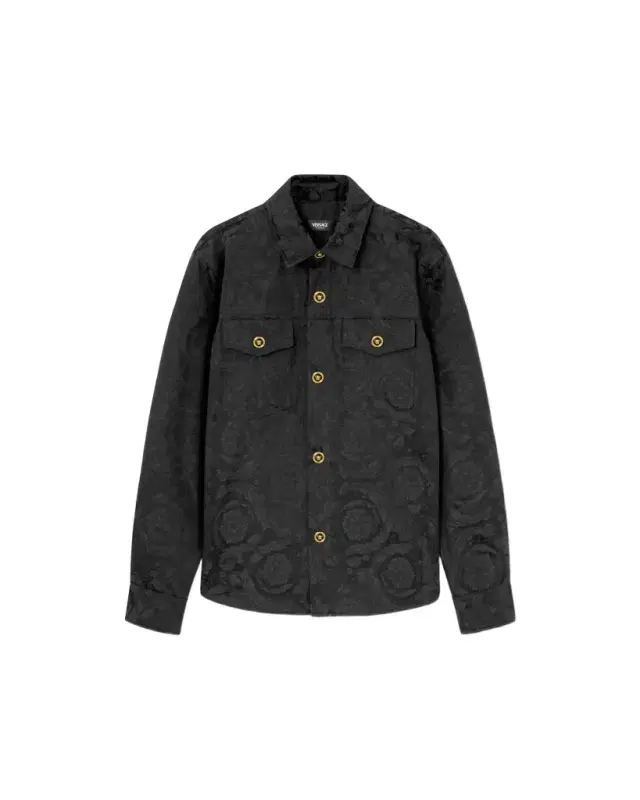 Versace Jacquard Cotton Overshirt