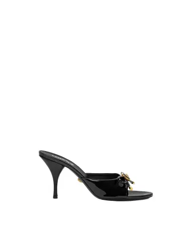 Versace Opera Bow Patent Mules 85 mm | Thumbnail 1 Versace Opera Bow Patent Mules 85 mm | Thumbnail 1