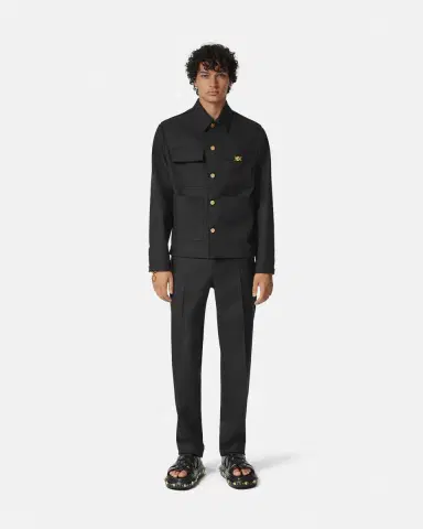 Versace Cavalry Wool Formal Pants | Thumbnail 2 Versace Cavalry Wool Formal Pants | Thumbnail 2
