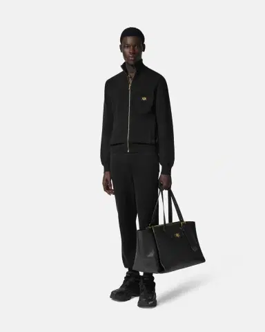 Versace Cashmere-Cotton Knit Zip Sweater | Thumbnail 2 Versace Cashmere-Cotton Knit Zip Sweater | Thumbnail 2