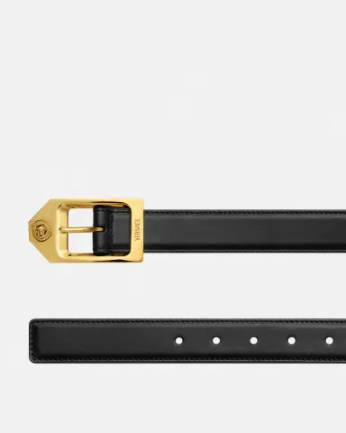Versace Medusa Biggie Leather Belt 1.2" | Thumbnail 2