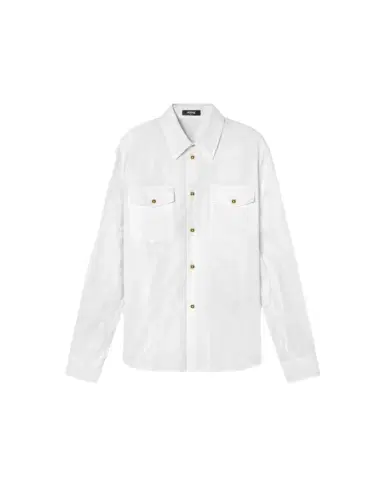 Versace Jacquard Cotton-Poplin Shirt | Thumbnail 1 Versace Jacquard Cotton-Poplin Shirt | Thumbnail 1