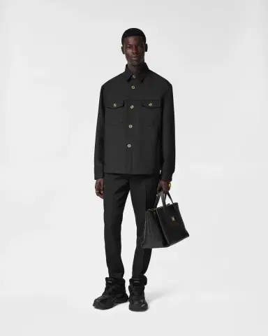 Versace Cavalry Wool Overshirt | Thumbnail 2