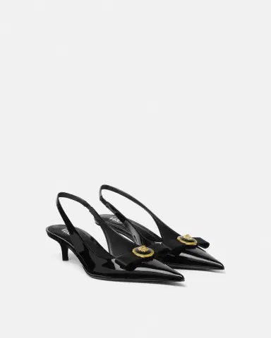 Versace Gianni Ribbon Patent Slingbacks 45 mm | Thumbnail 2 Versace Gianni Ribbon Patent Slingbacks 45 mm | Thumbnail 2