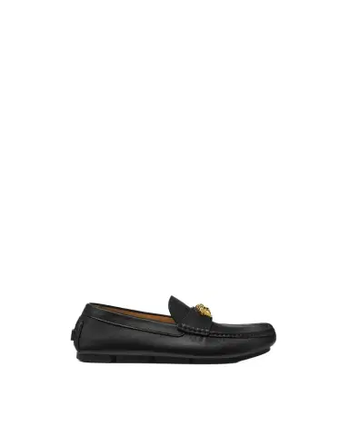 Versace La Medusa Leather Driver Shoes | Thumbnail 1 Versace La Medusa Leather Driver Shoes | Thumbnail 1