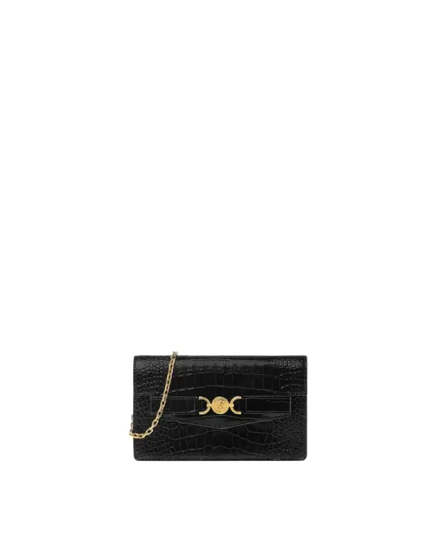 Versace Medusa '95 Croc-Effect Clutch