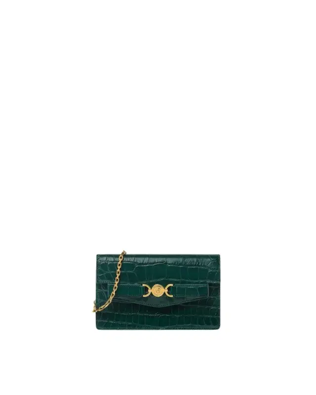 Versace Medusa '95 Croc-Effect Clutch