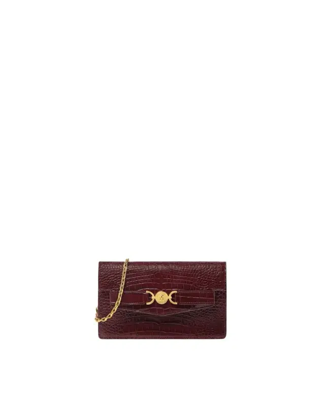 Versace Medusa '95 Croc-Effect Clutch