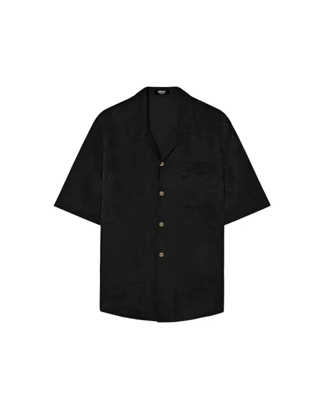 Versace Jacquard Cotton-Poplin Shirt