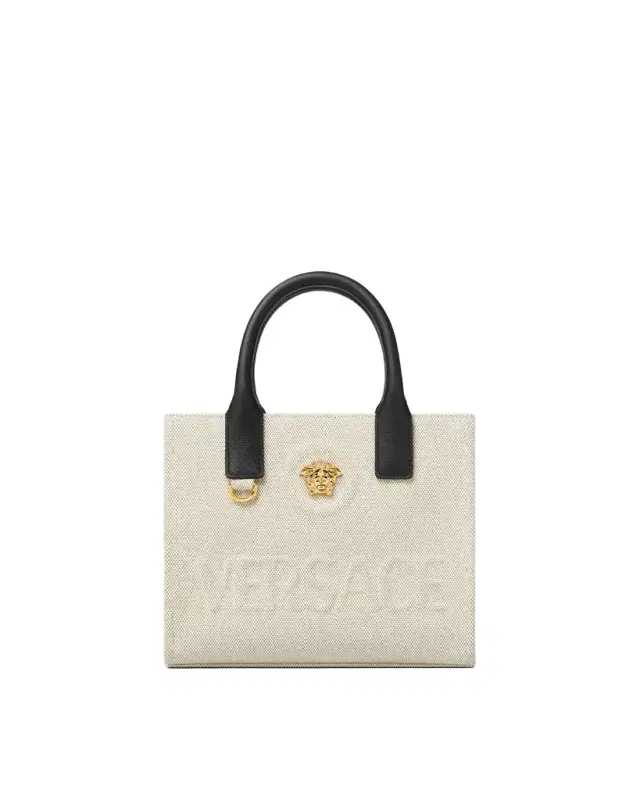 Versace La Medusa Mini Canvas Tote