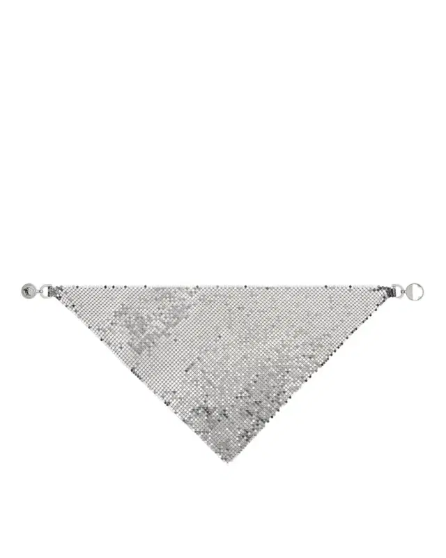 Versace Metal Mesh Bandana Necklace