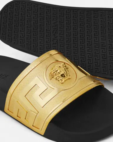 Versace La Medusa Rubber Sliders | Thumbnail 2