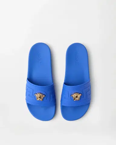 Versace La Medusa Rubber Sliders | Thumbnail 2
