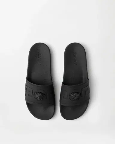 Versace La Medusa Rubber Sliders | Thumbnail 2