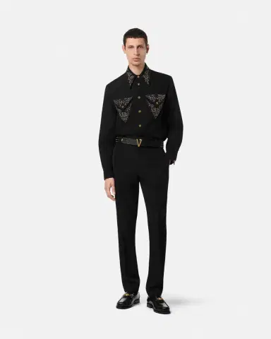 Versace Wool Formal Pants | Thumbnail 2 Versace Wool Formal Pants | Thumbnail 2